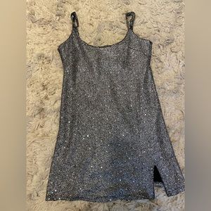size small silver lulus dress